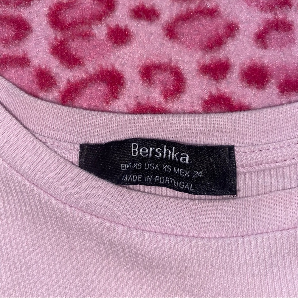 Bershka Astrology Pink Baby Tee View 3